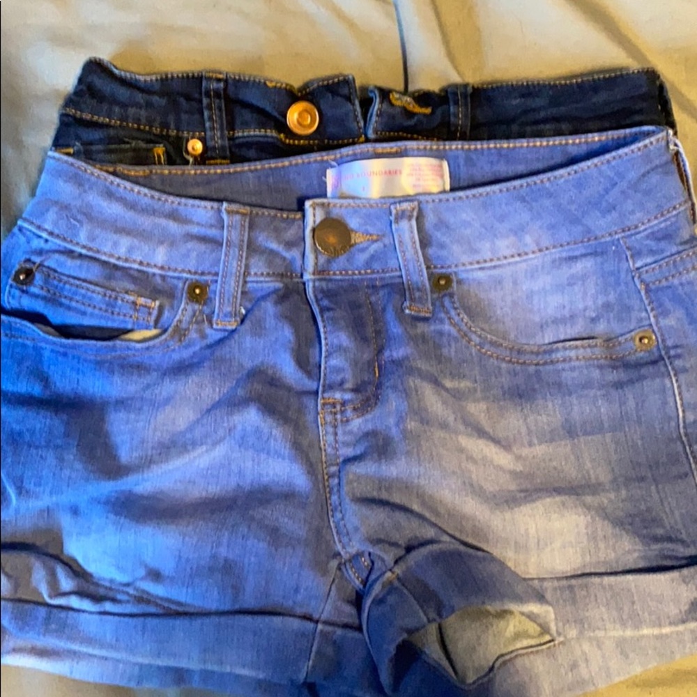 Jean shorts set